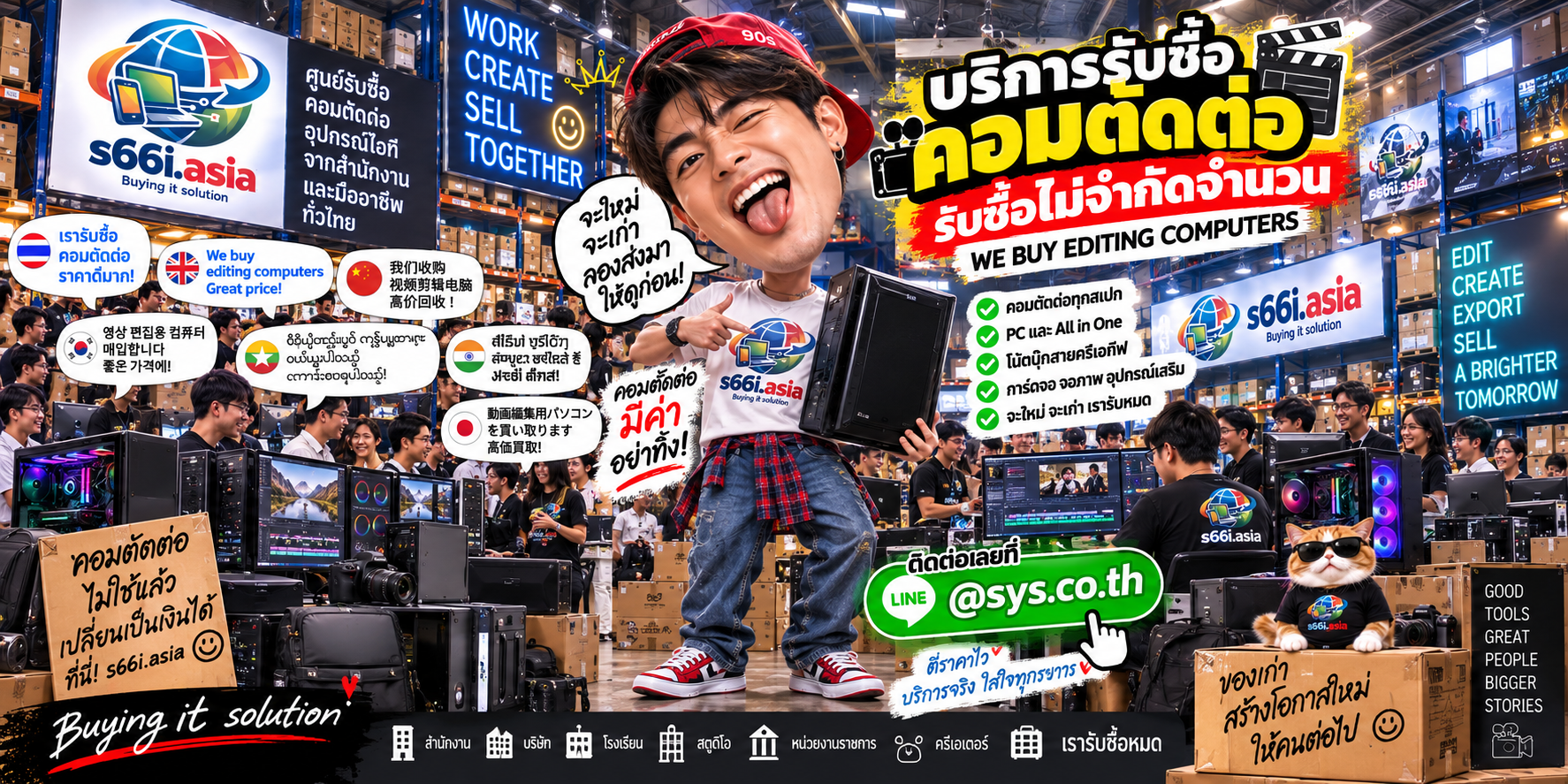 ทีมงาน s66i.asia ประเมินคอมตัดต่อ Workstation และคอมสเปกสูงในโกดังไอที