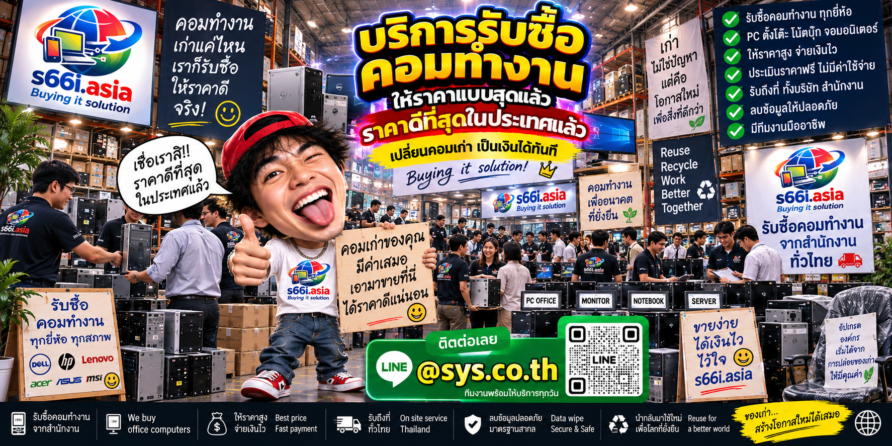 s66i.asia Buying IT Solution รับซื้อคอมทำงานทั่วประเทศไทย