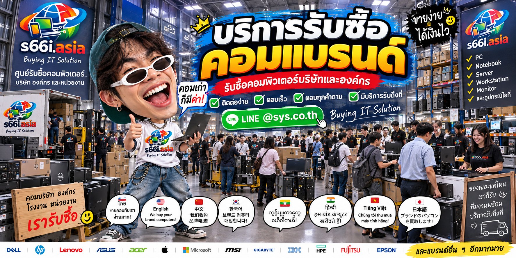 LINE @sys.co.th สำหรับส่งข้อมูลคอมแบรนด์ให้ s66i.asia ประเมิน