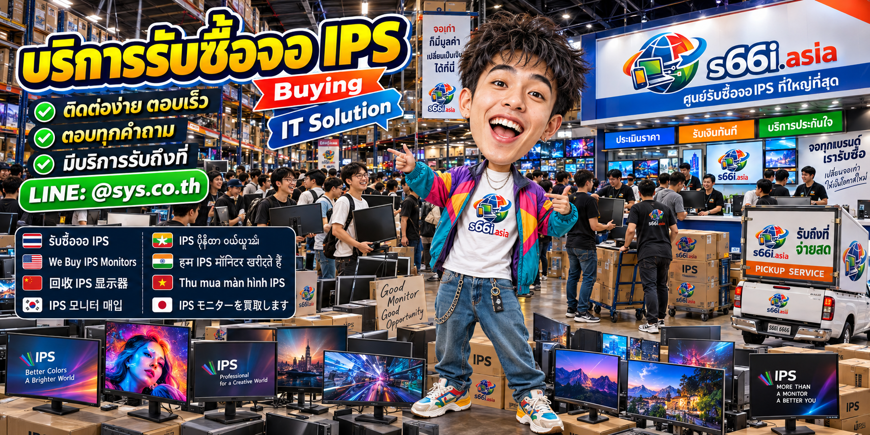 ช่องทาง LINE @sys.co.th สำหรับขายจอ IPS ให้ s66i.asia
