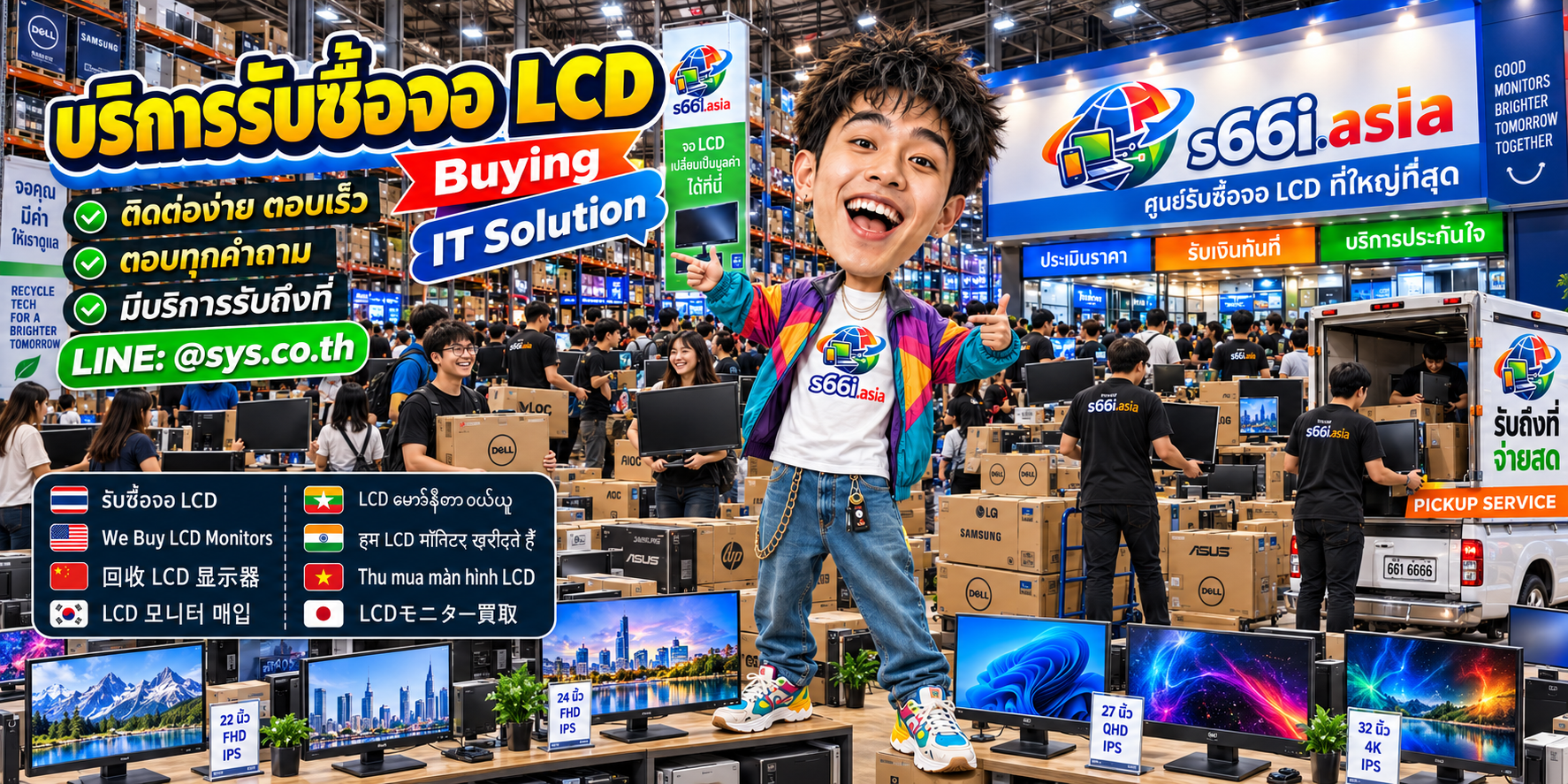 ช่องทาง LINE @sys.co.th สำหรับขายจอ LCD ให้ s66i.asia