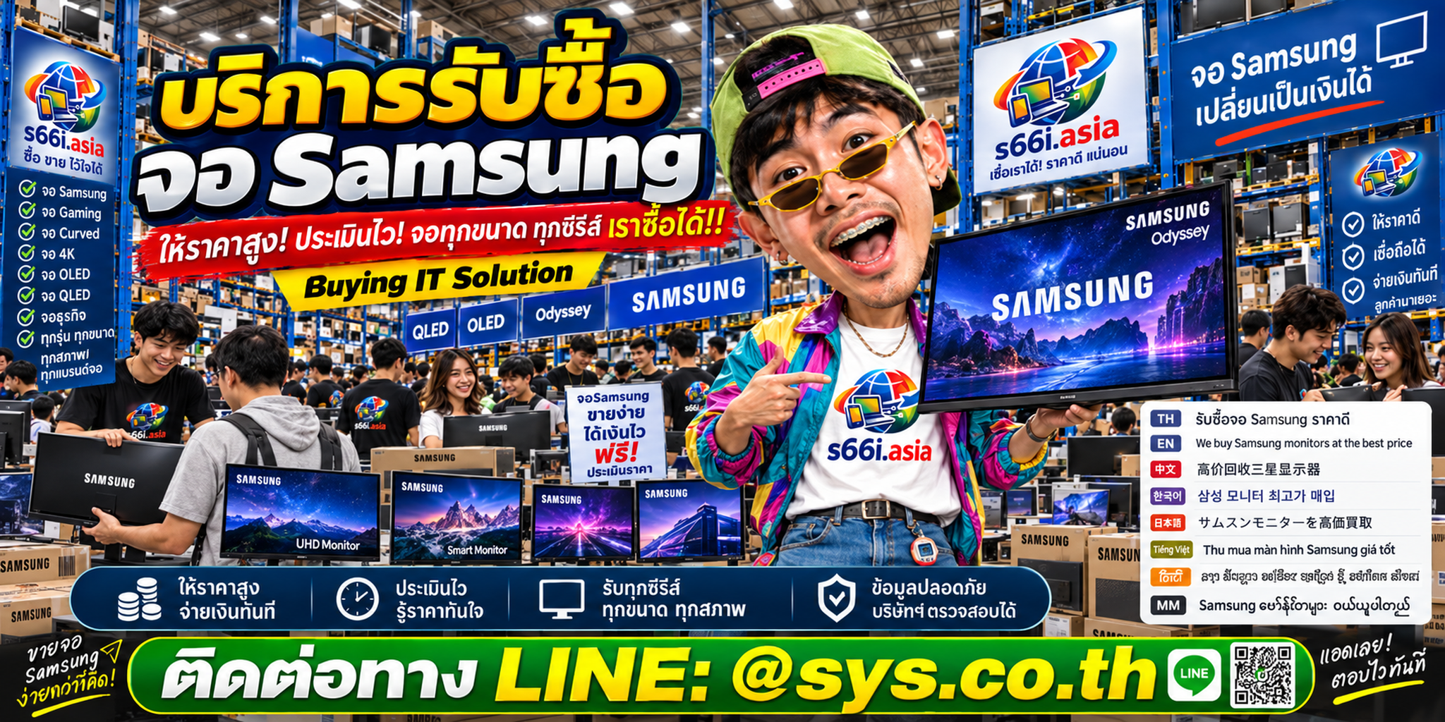 โกดังรับซื้อจอ samsung s66i.asia มีจอ Samsung และลูกค้าจำนวนมาก
