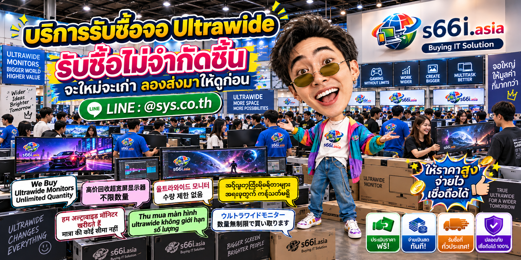 s66i.asia Buying IT Solution ติดต่อ LINE @sys.co.th เพื่อขายจอ ultrawide