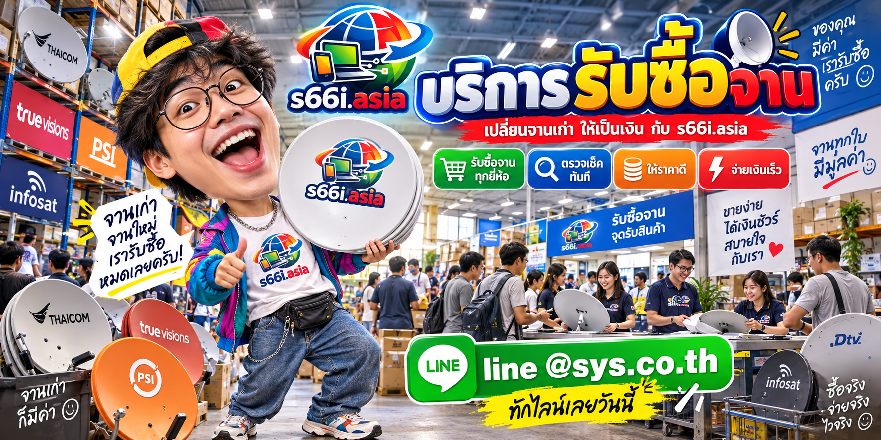 ทีมงาน s66i.asia รับซื้อจานมือสองและงานเหมาจาน
