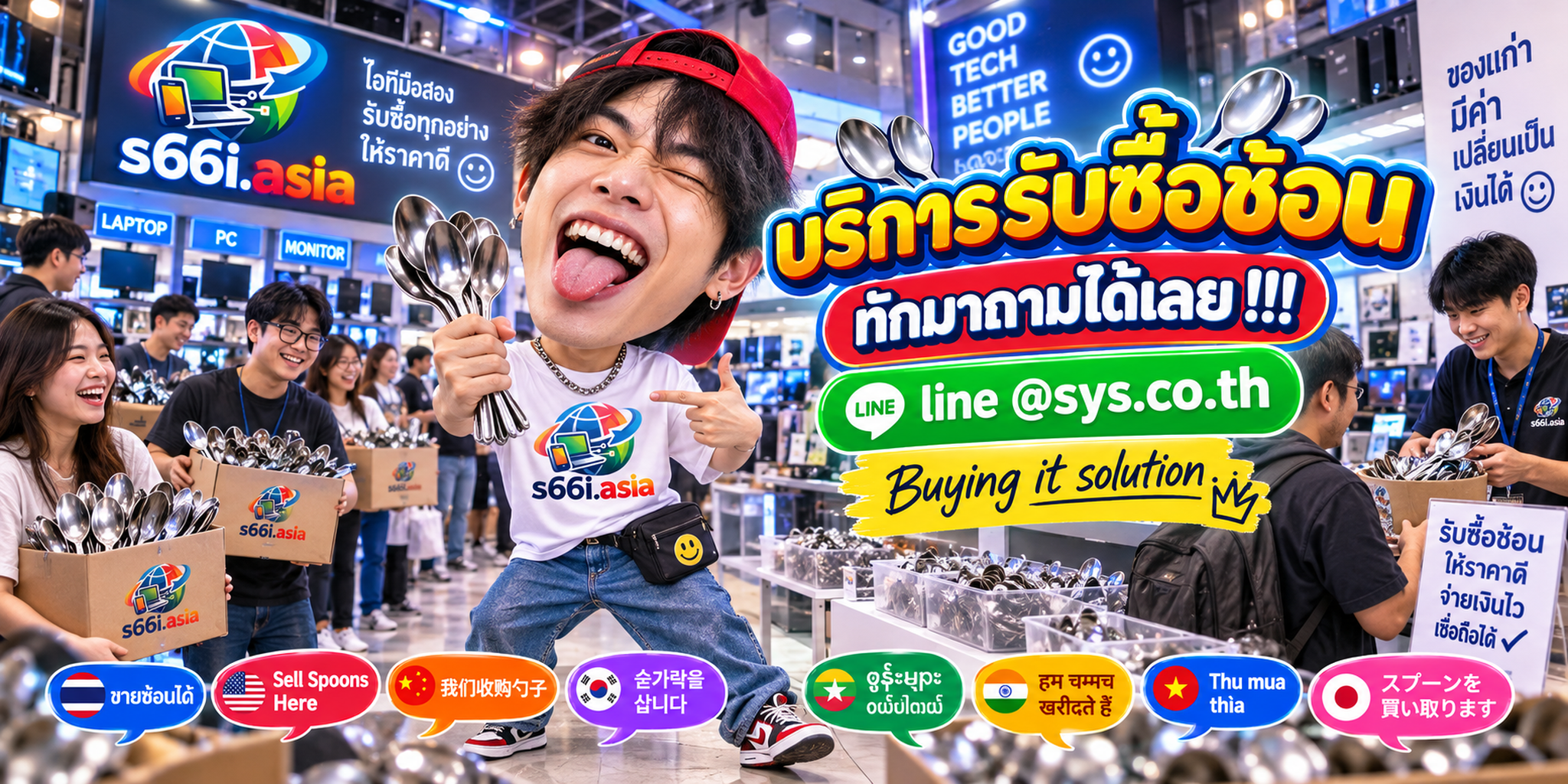 โกดังรับซื้อช้อน s66i.asia มีลูกค้าจำนวนมากนำของมาขาย
