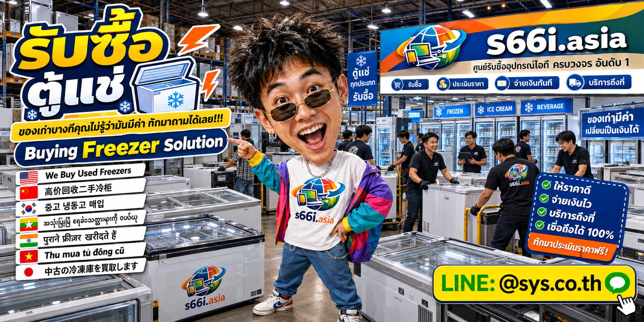 ทีมงาน s66i.asia รับซื้อตู้แช่และให้บริการรับถึงที่