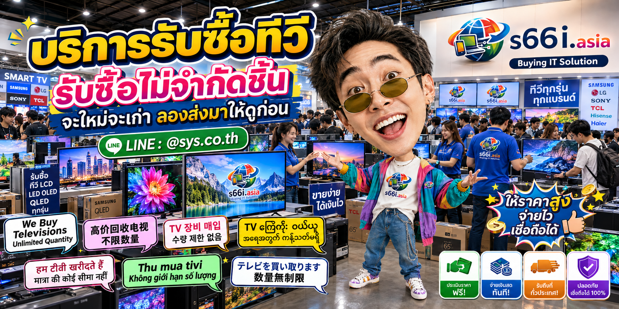 s66i.asia Buying IT Solution ติดต่อ LINE @sys.co.th สำหรับขายทีวี