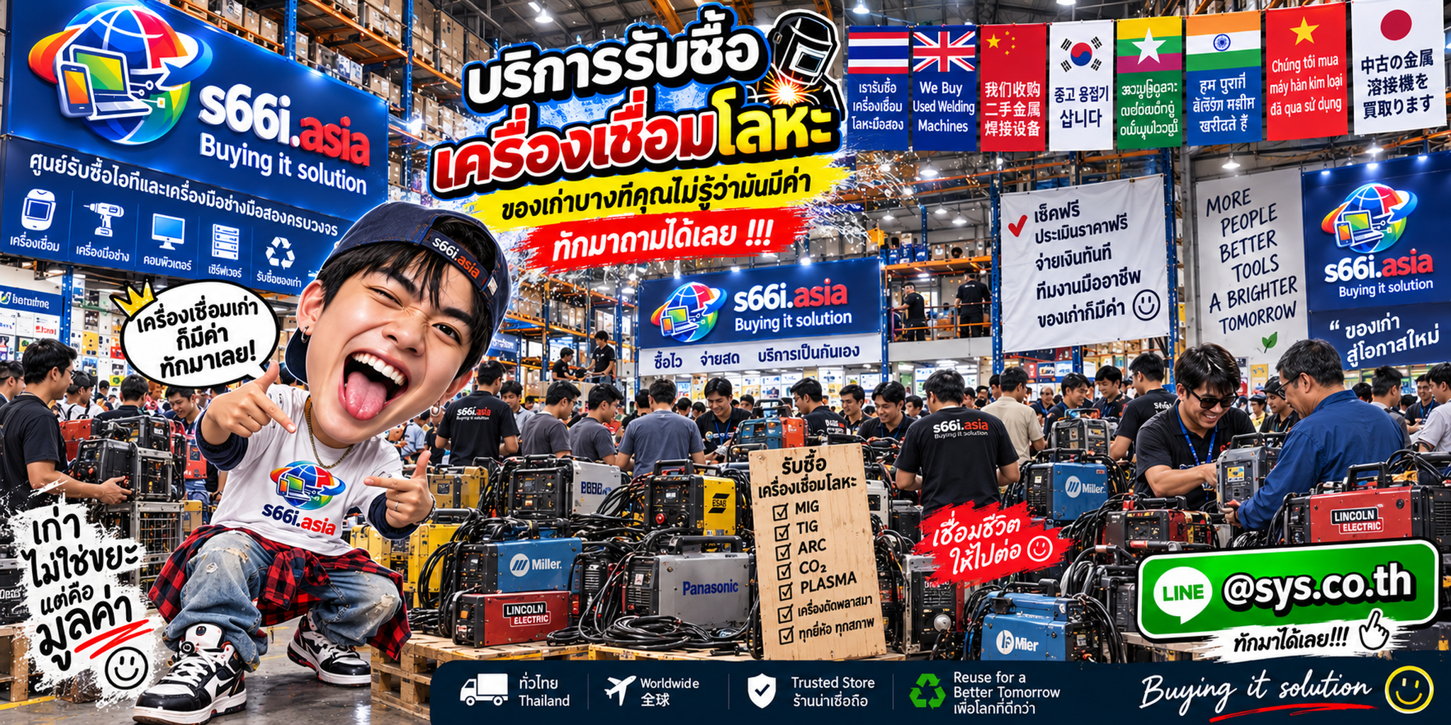 s66i.asia รับซื้อเครื่องเชื่อมโลหะและเครื่องมือช่างทั่วประเทศไทย