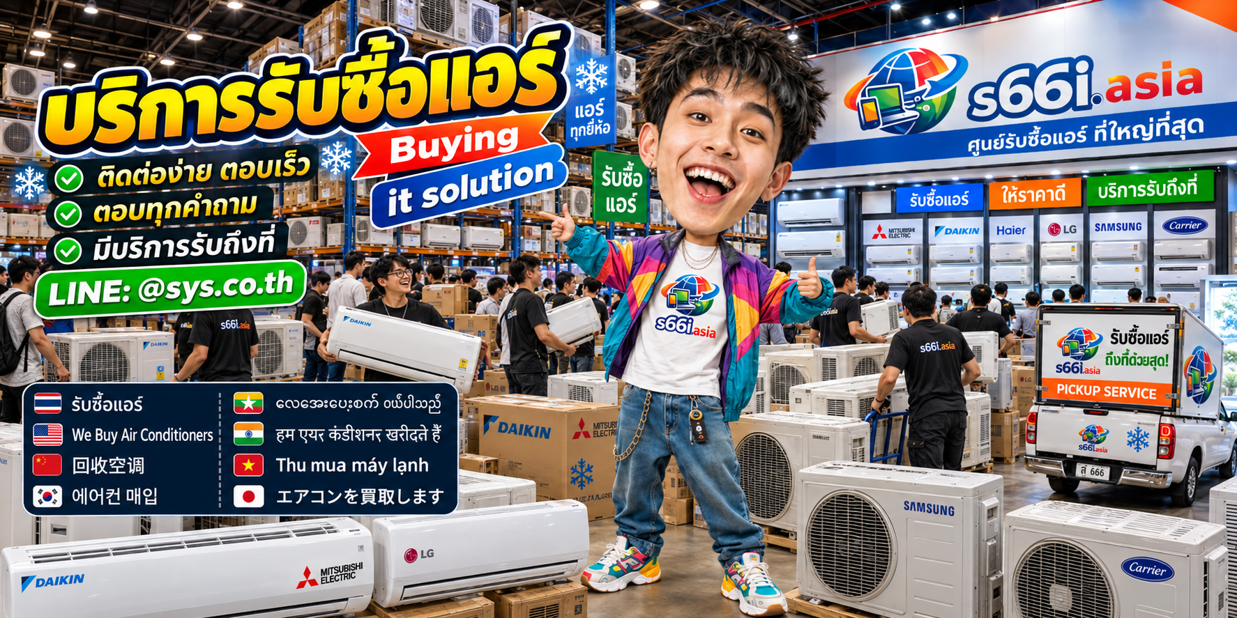 ช่องทาง LINE @sys.co.th สำหรับขายแอร์ให้ s66i.asia