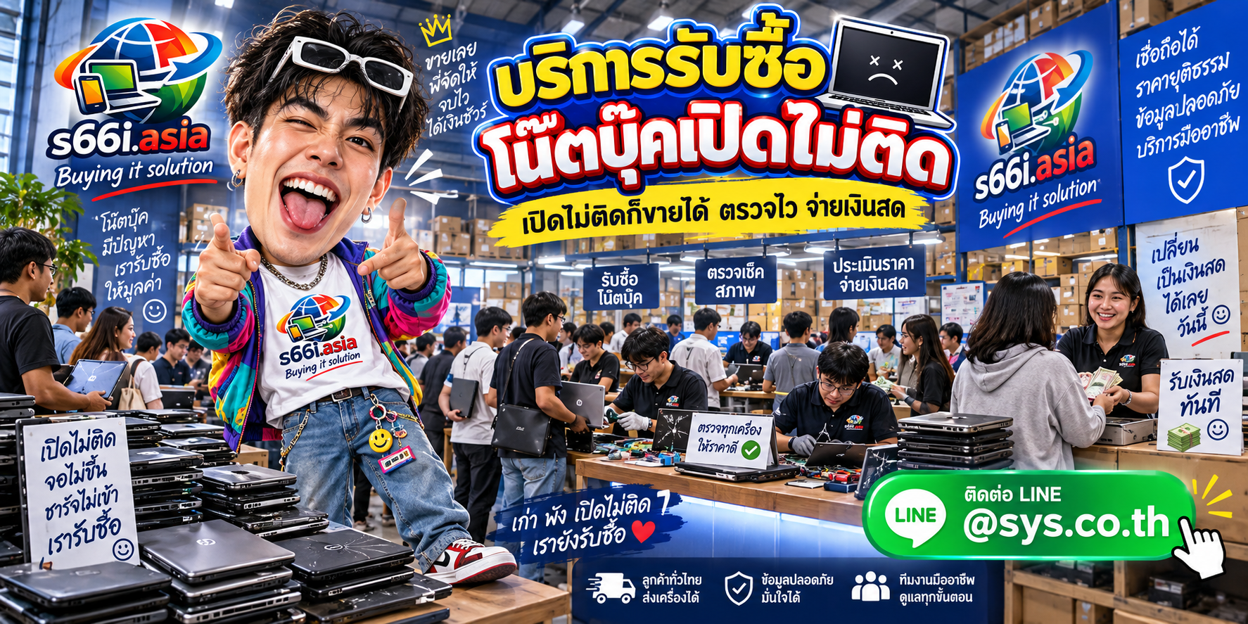 s66i.asia Buying IT Solution รับซื้อโน๊ตบุ๊คเปิดไม่ติดทั่วประเทศไทย