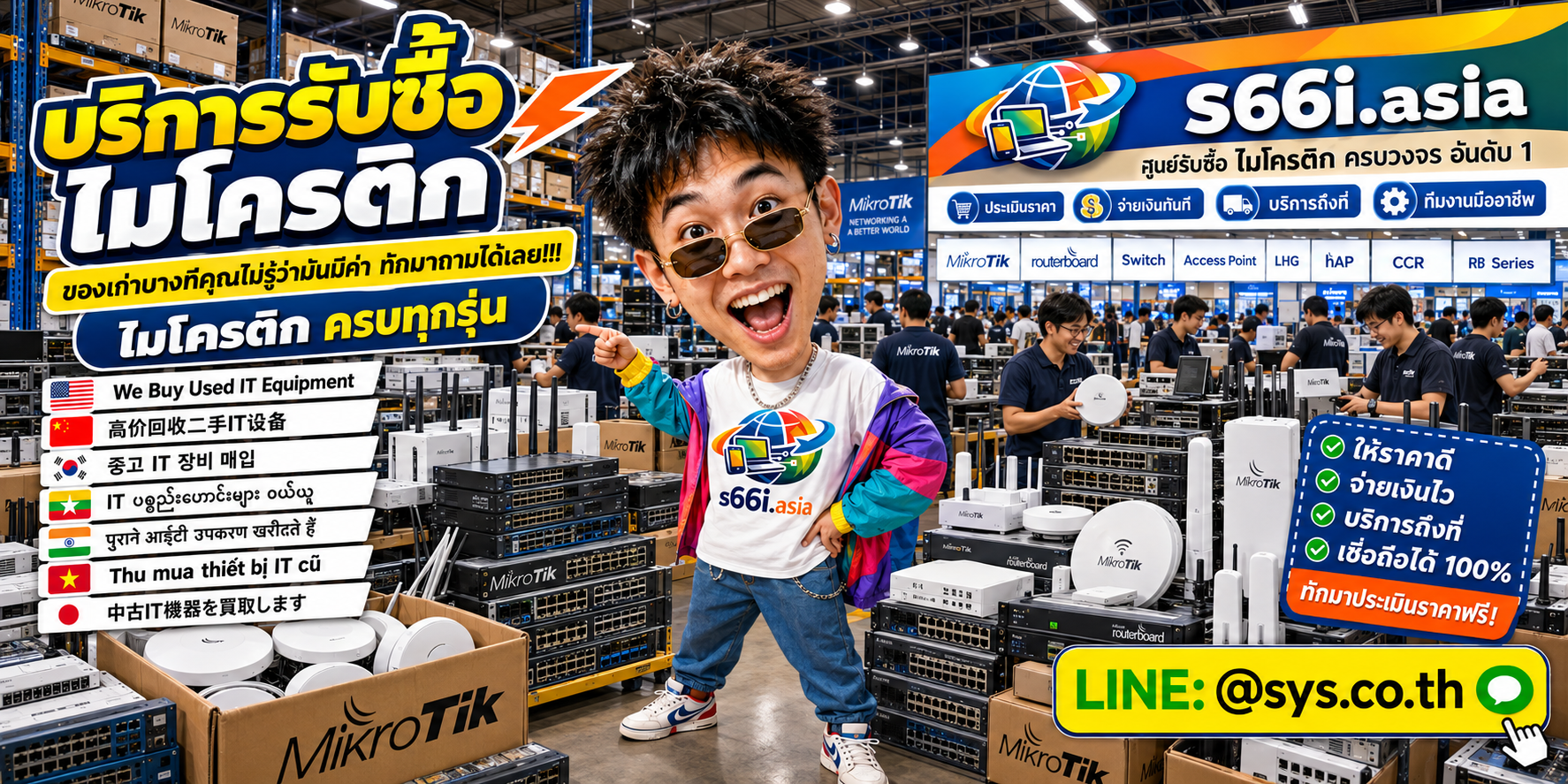 ทีมงาน s66i.asia รับซื้อไมโครติกในโกดังไอที