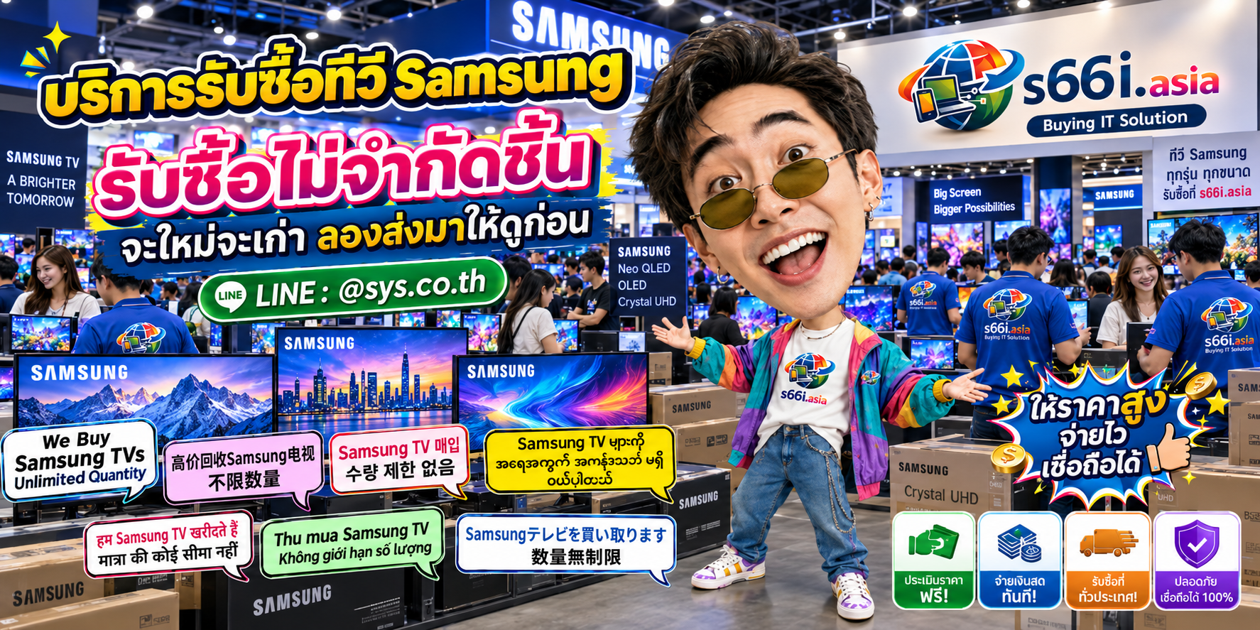 s66i.asia รับซื้อทีวี Samsung ทั่วประเทศไทย