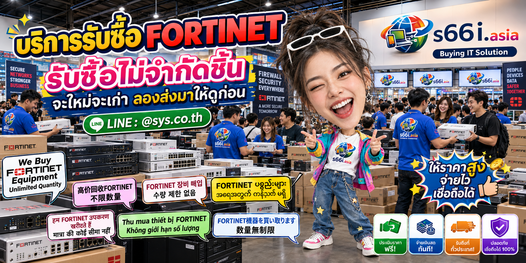 s66i.asia Buying IT Solution รับซื้อ Fortinet ติดต่อ LINE @sys.co.th