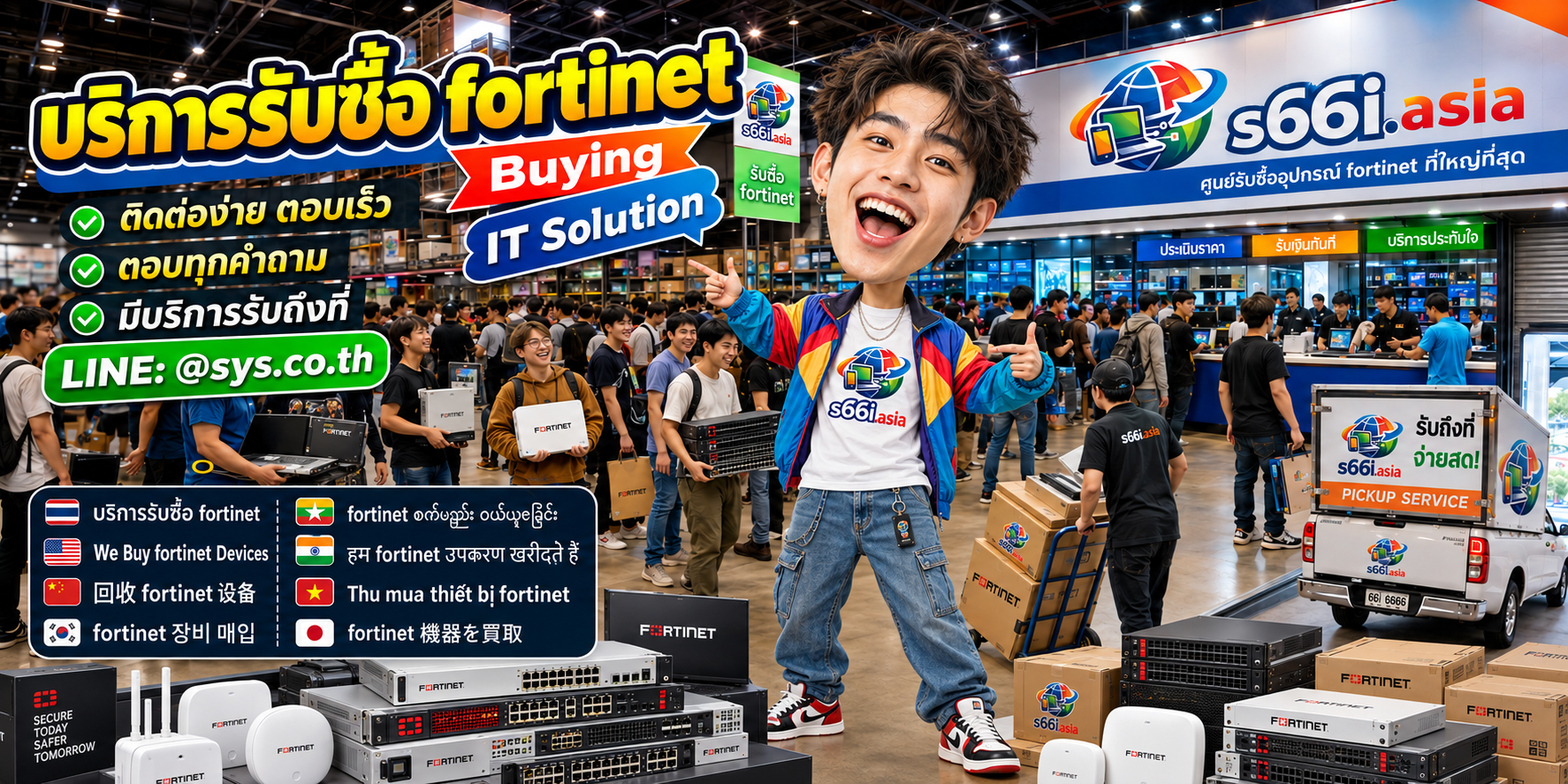 ช่องทาง LINE @sys.co.th สำหรับขาย Fortinet ให้ s66i.asia