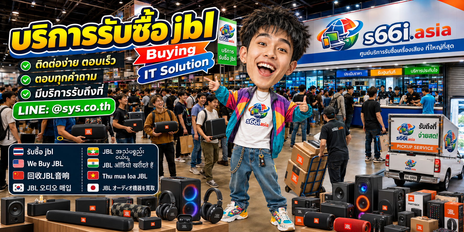 ช่องทาง LINE @sys.co.th สำหรับขาย JBL ให้ s66i.asia