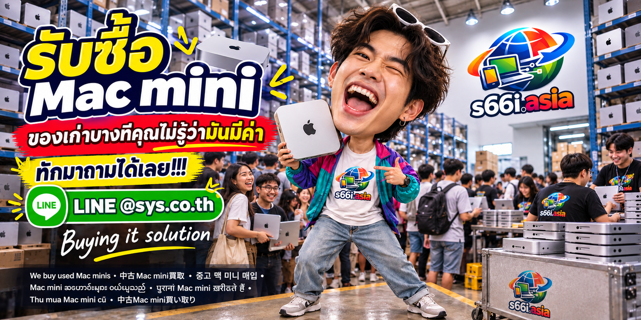 โกดังรับซื้อ Mac mini s66i.asia มีผู้ใช้บริการและ Mac mini จำนวนมาก