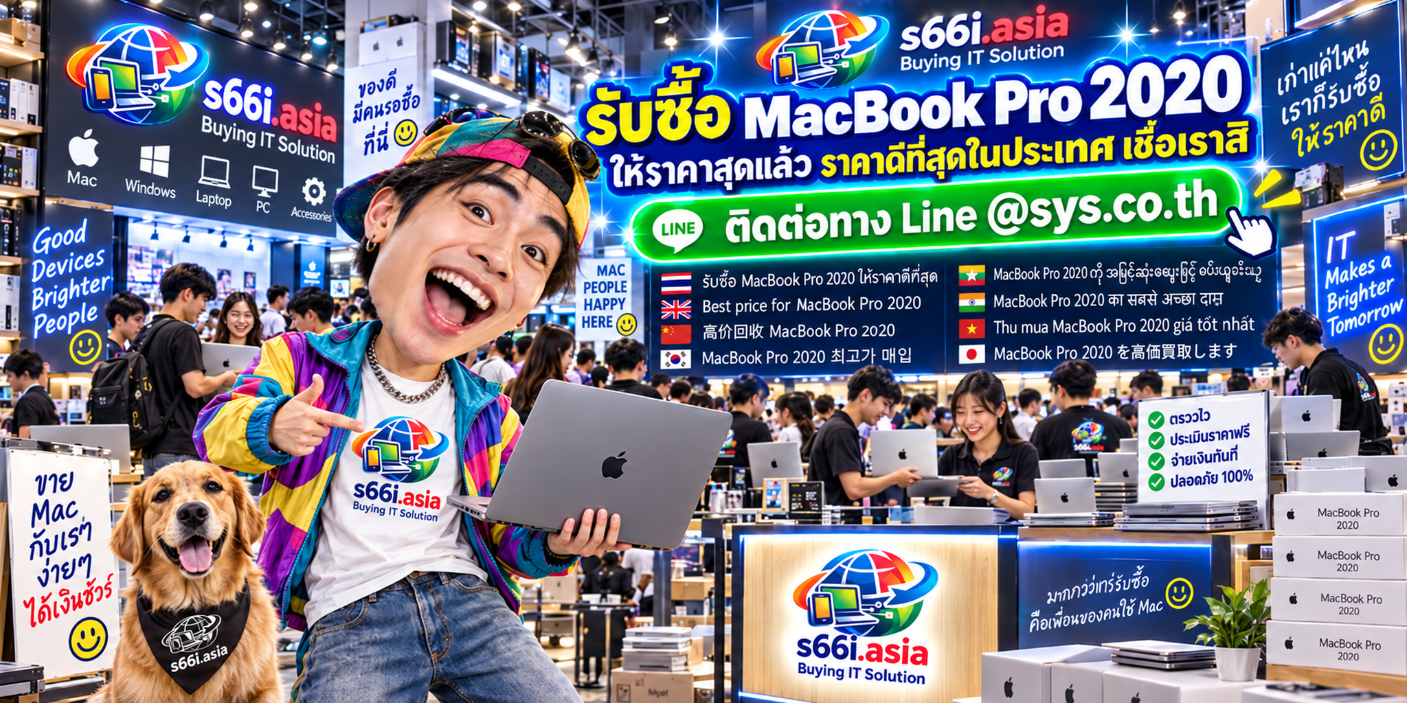 s66i.asia Buying IT Solution รับซื้อ MacBook Pro 2020 ทั่วประเทศไทย