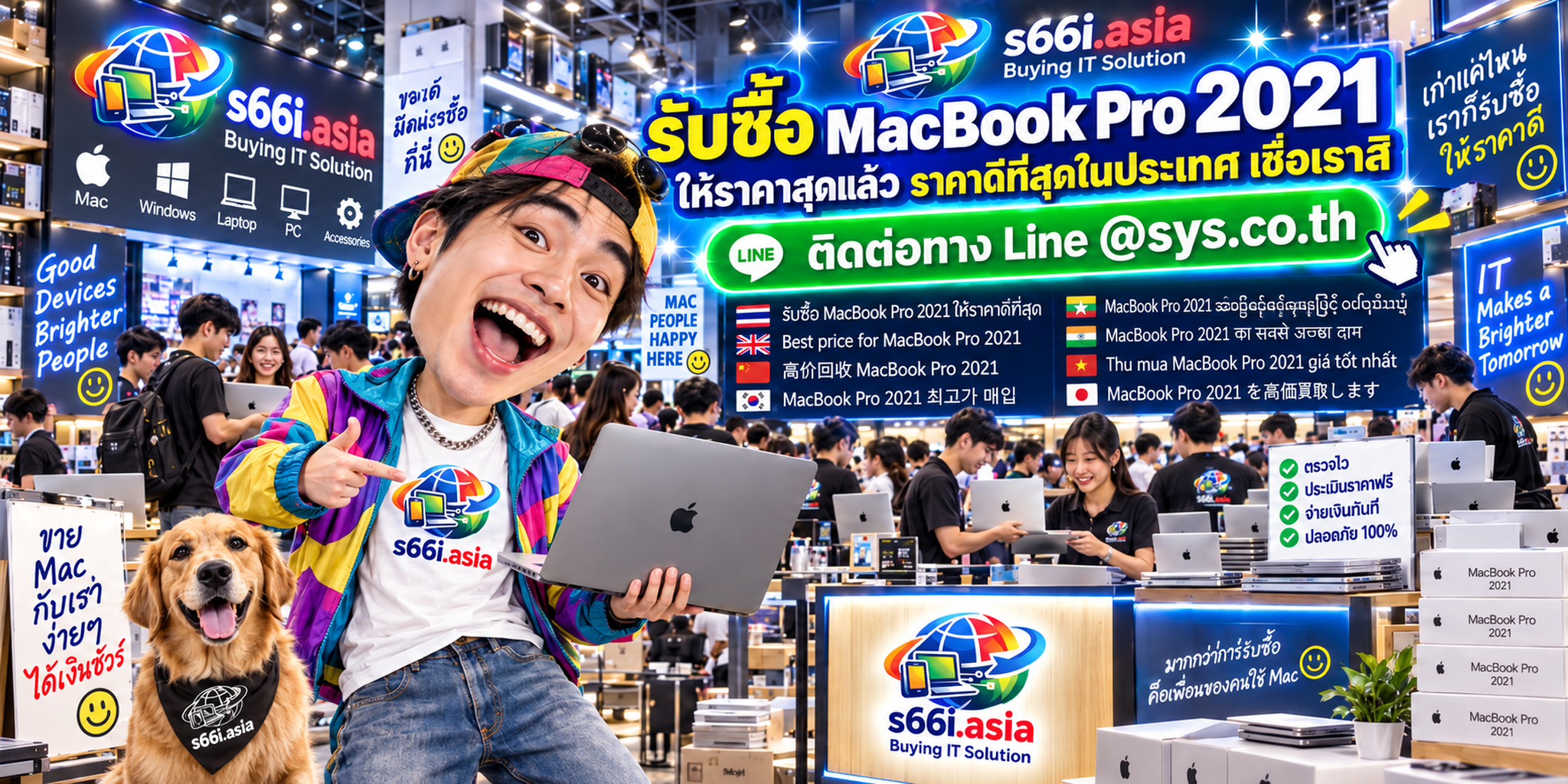 s66i.asia Buying IT Solution รับซื้อ MacBook Pro 2021 ทั่วไทย
