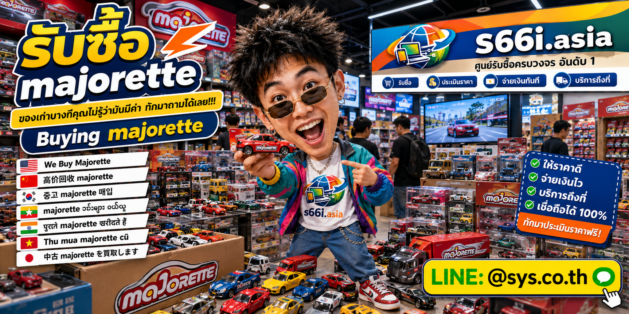 ทีมงาน s66i.asia รับซื้อ Majorette และคอลเลกชันรถเหล็กในโกดัง