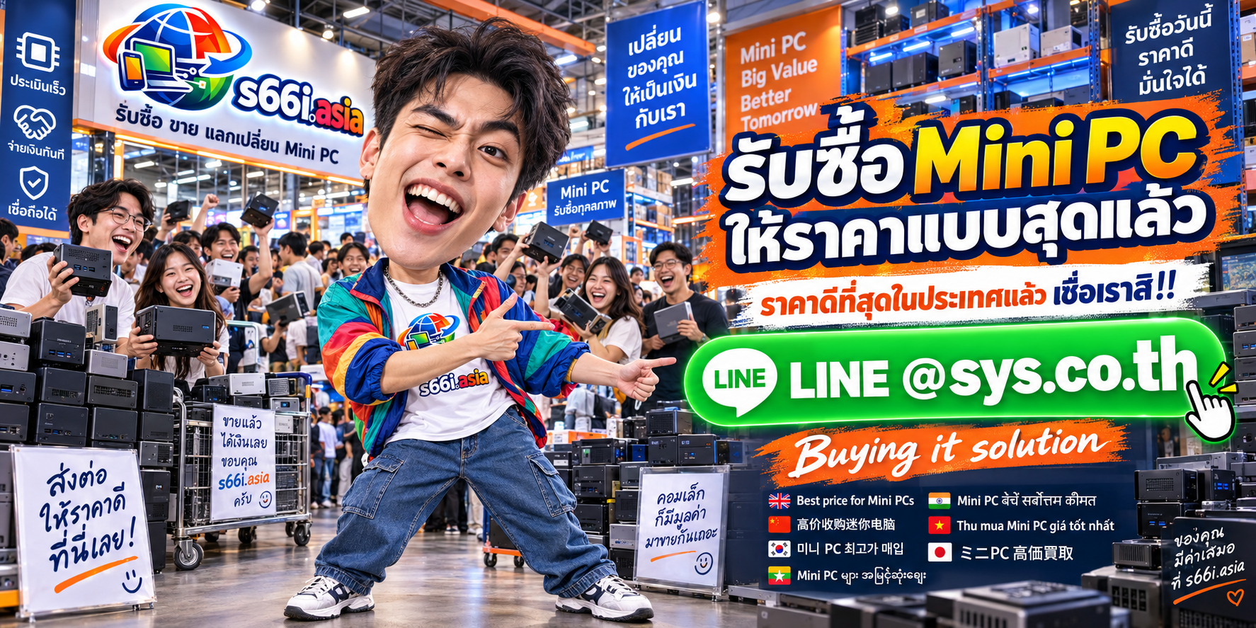s66i.asia รับซื้อ Mini PC ติดต่อ LINE @sys.co.th