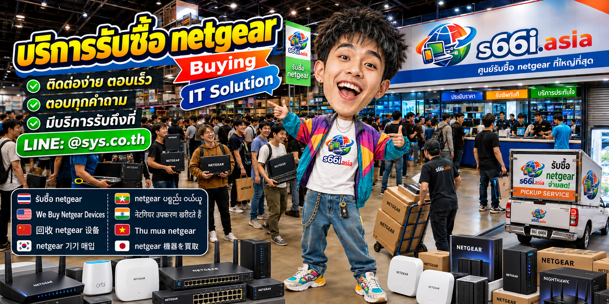ติดต่อ LINE @sys.co.th เพื่อขาย NETGEAR มือสองกับ s66i.asia