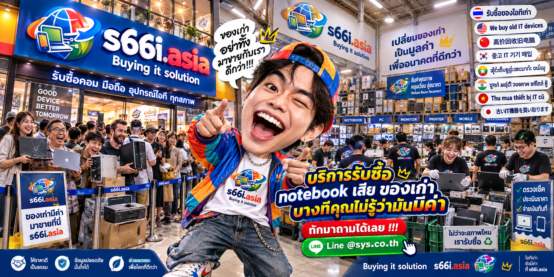 โกดัง s66i.asia รับซื้อ Notebook เสีย มีลูกค้านำ Notebook จอแตกและเครื่องมีอาการมาประเมินจำนวนมาก