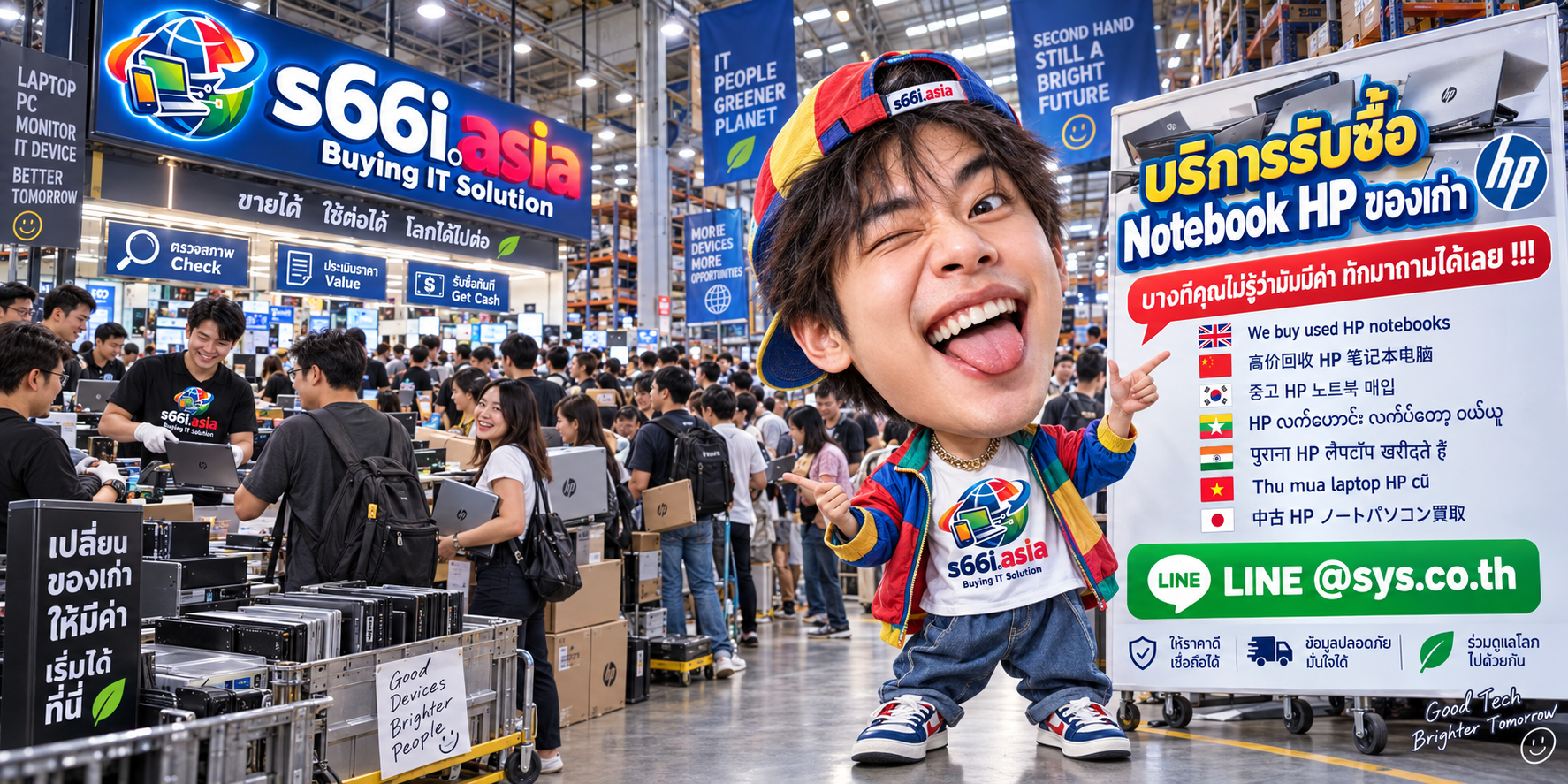 โกดัง s66i.asia รับซื้อ Notebook HP มีลูกค้าและทีมงานจำนวนมาก