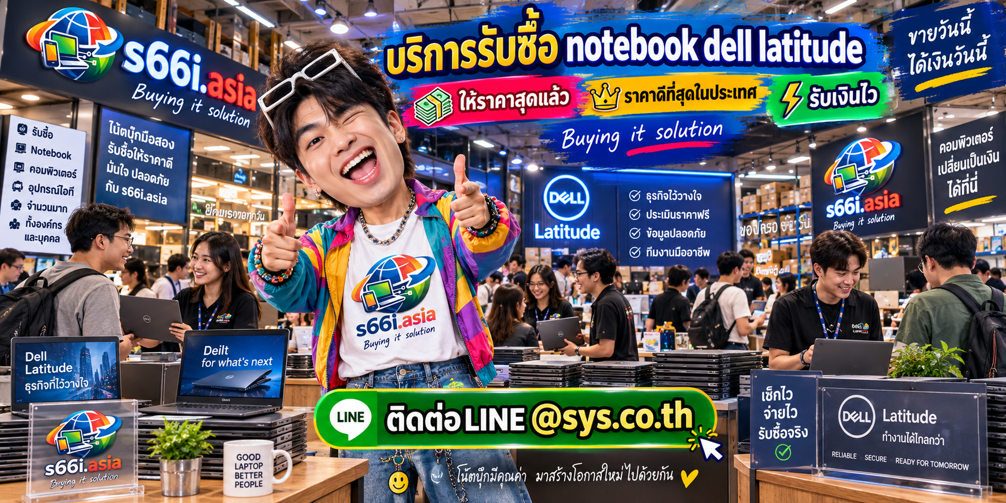 s66i.asia รับซื้อ Dell Latitude ติดต่อ LINE @sys.co.th