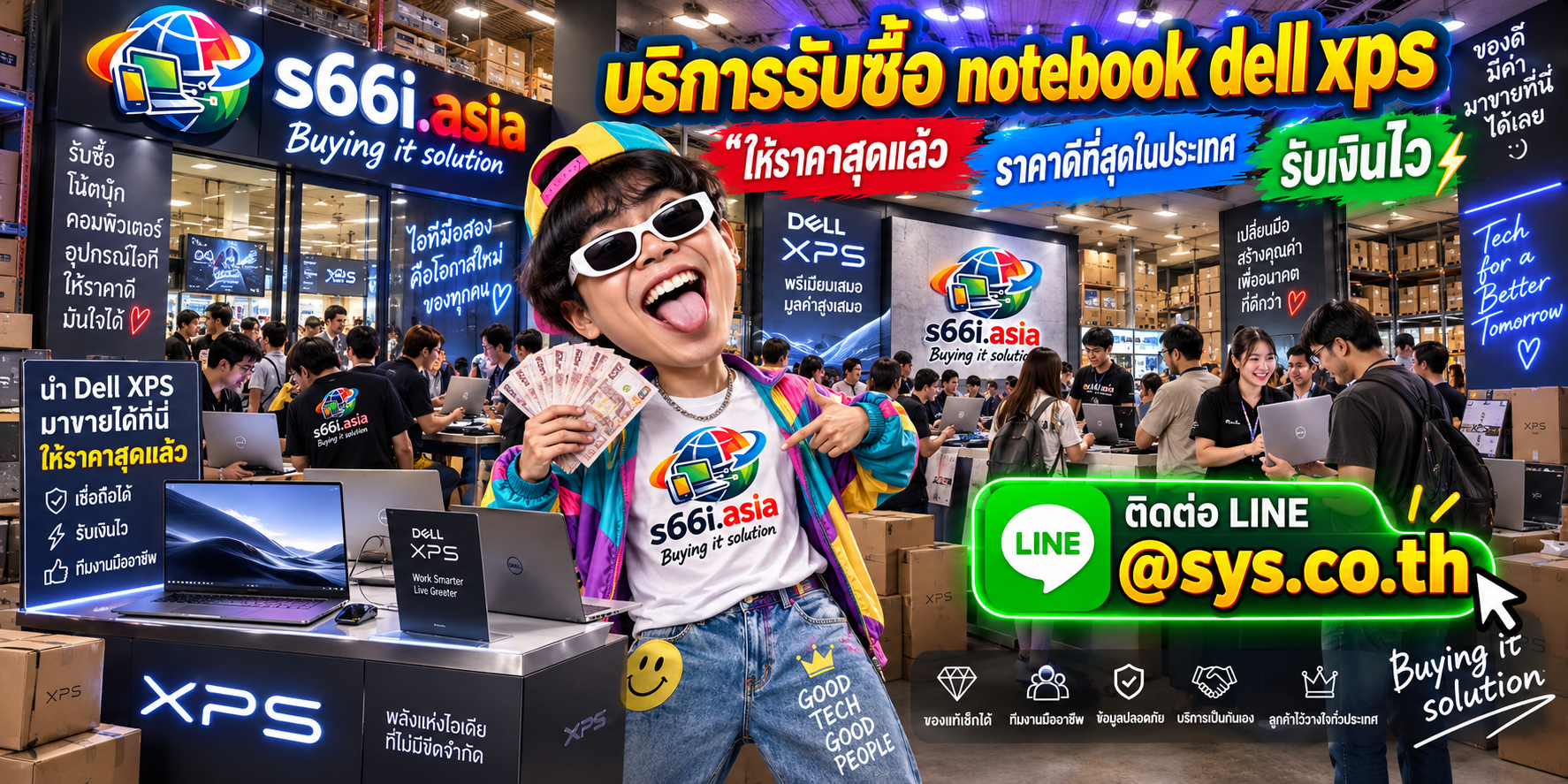 s66i.asia Buying IT Solution รับซื้อ Notebook Dell XPS ติดต่อ LINE @sys.co.th