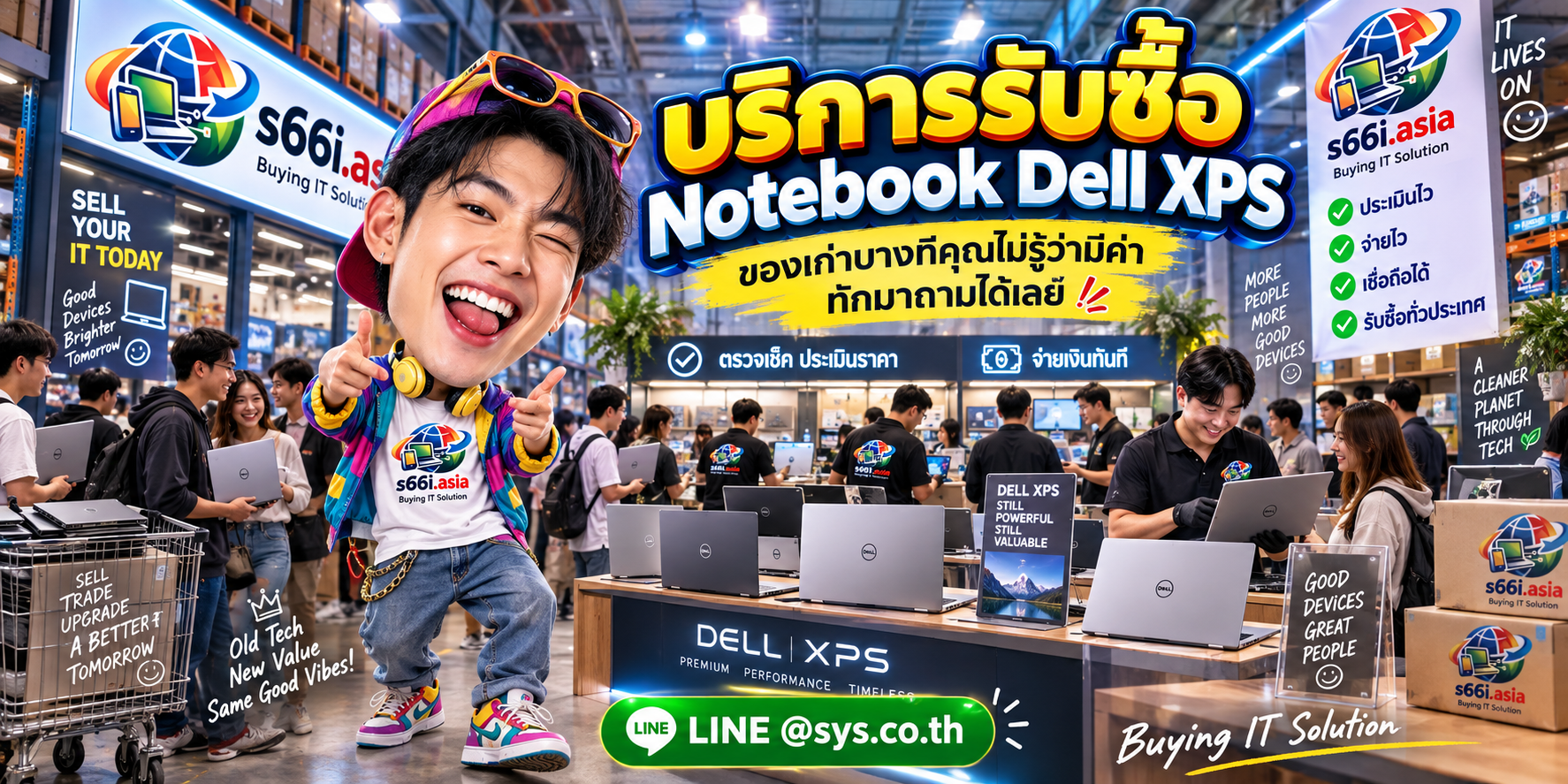 โกดังรับซื้อ Notebook Dell XPS s66i.asia มีลูกค้านำเครื่องมาประเมินและขาย