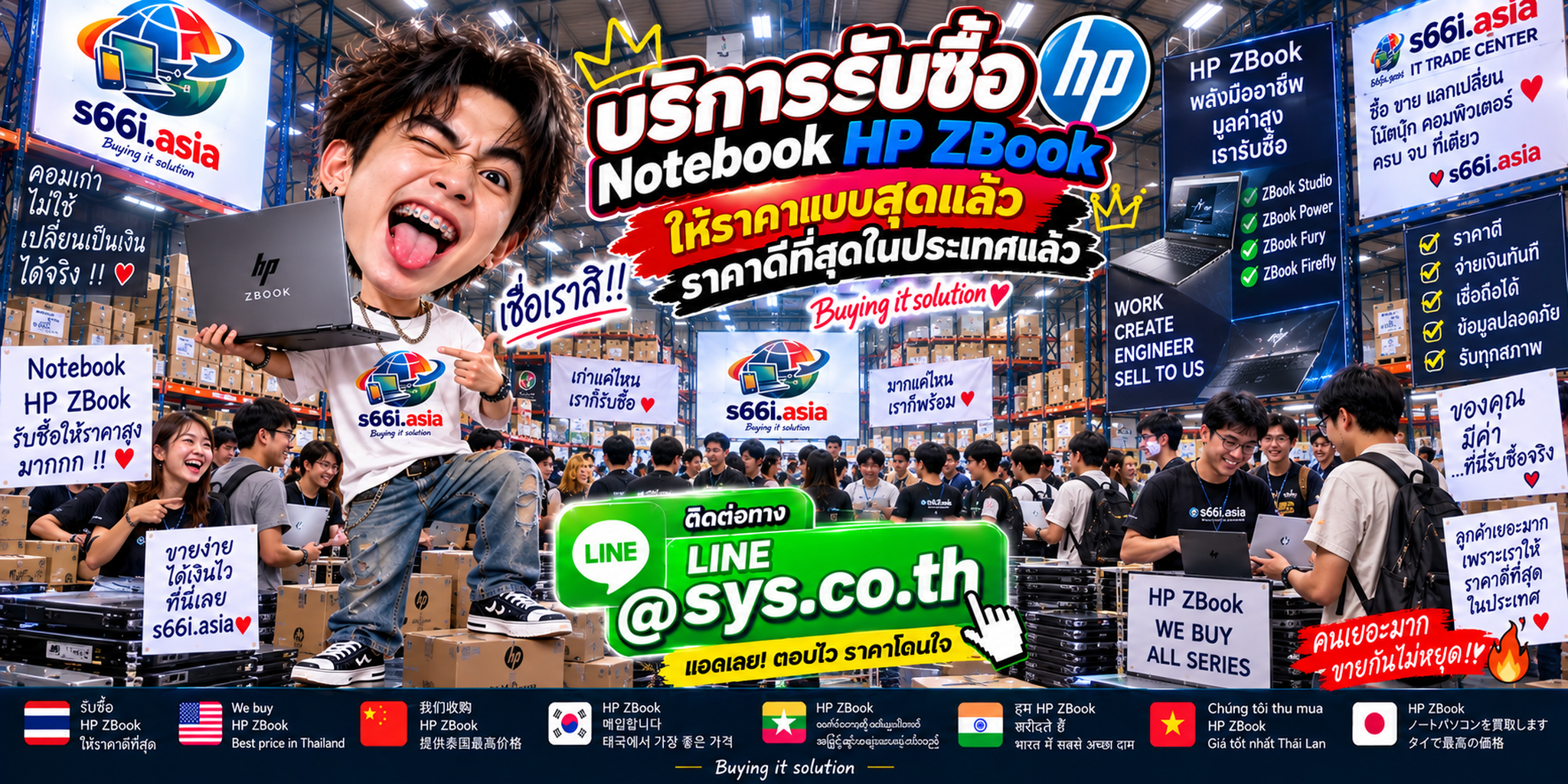 s66i.asia รับซื้อ Notebook HP ZBook ติดต่อ LINE @sys.co.th