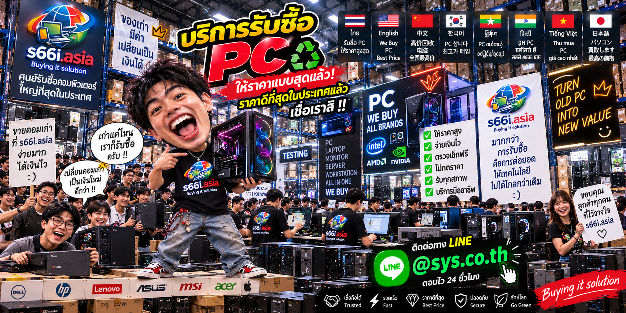 s66i.asia Buying IT Solution บริการรับซื้อpc ทั่วประเทศไทย