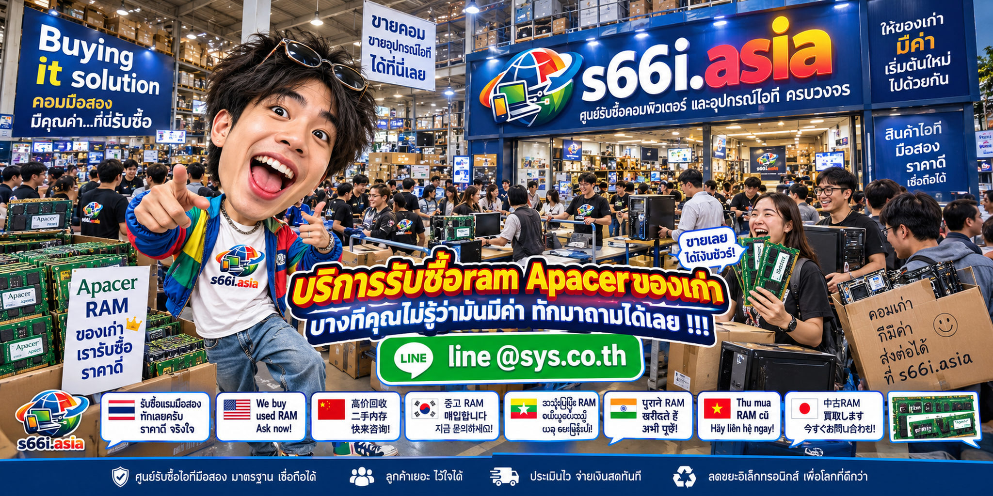 โกดังรับซื้อ RAM Apacer s66i.asia มี RAM และลูกค้าจำนวนมาก