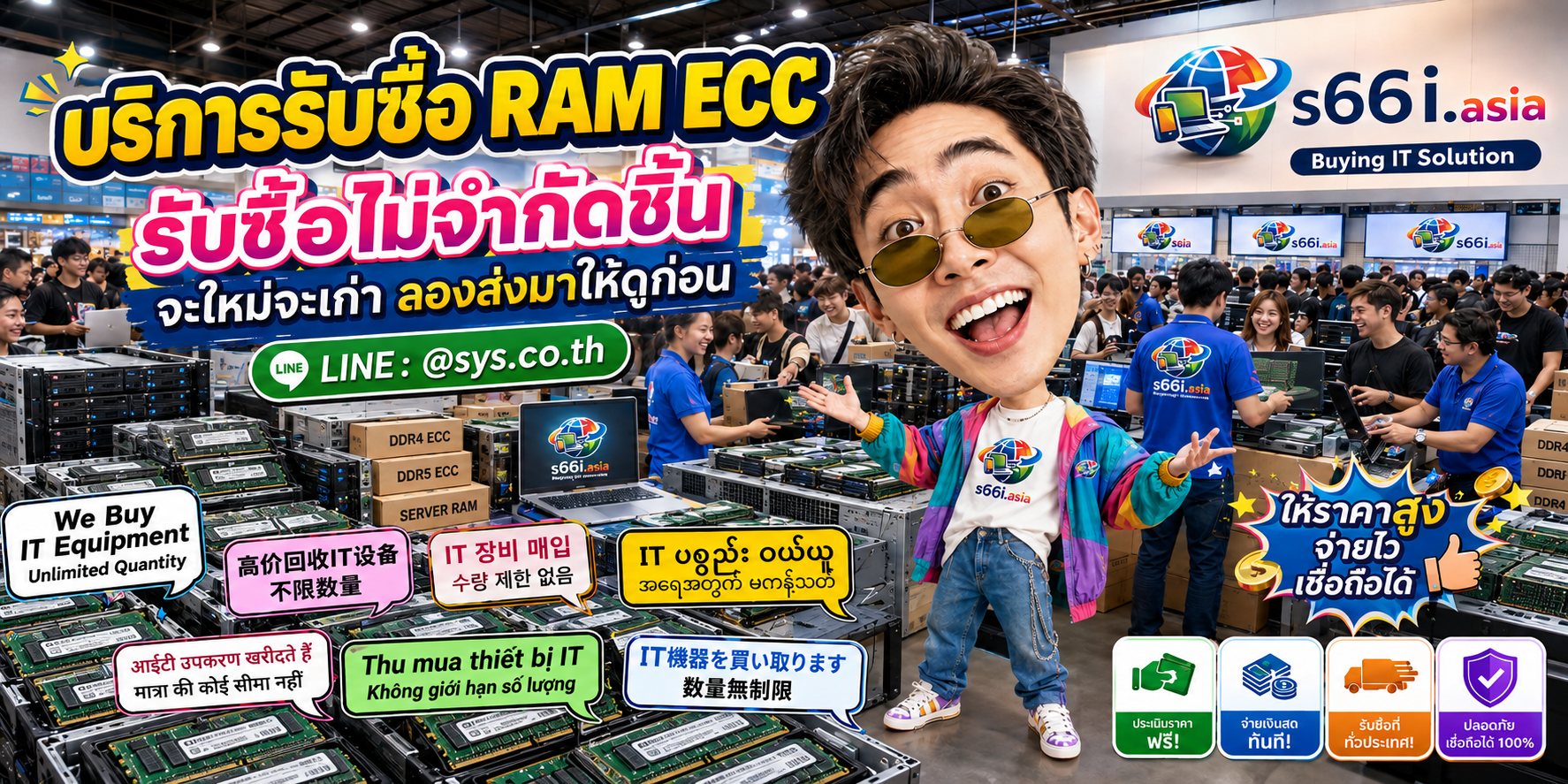 s66i.asia Buying IT Solution รับซื้อ RAM ECC ติดต่อ LINE @sys.co.th
