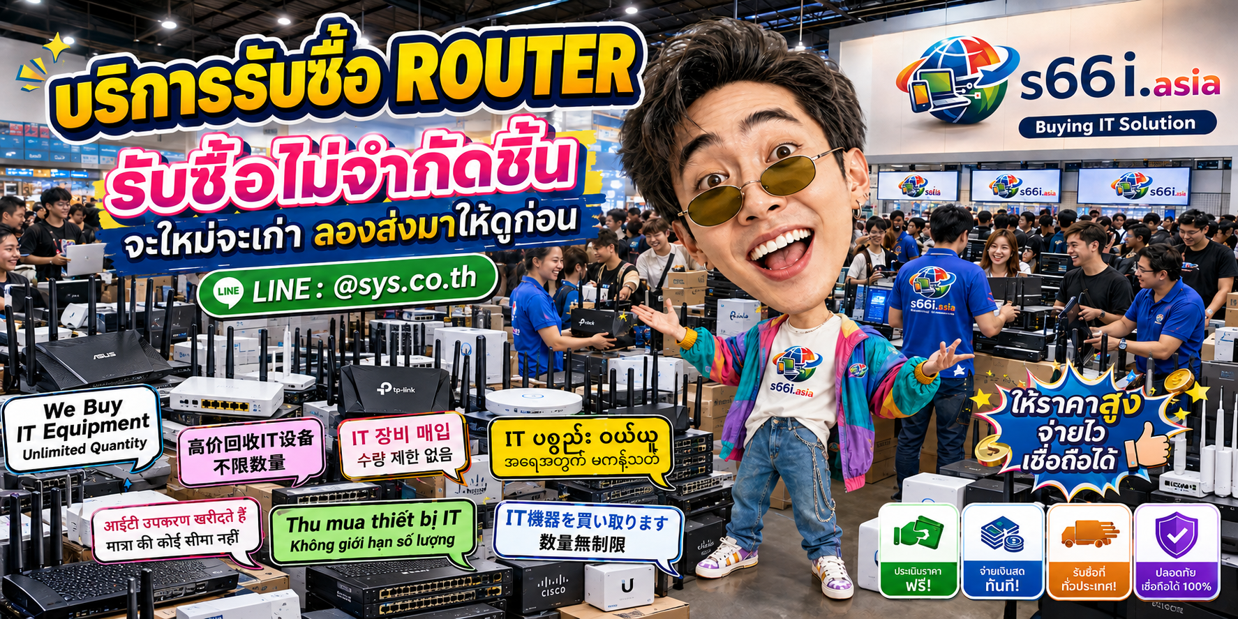 s66i.asia รับซื้อ Router และ Network Equipment ติดต่อ LINE @sys.co.th