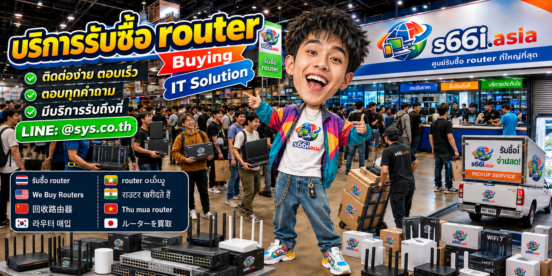 ช่องทาง LINE @sys.co.th สำหรับขาย Router ให้ s66i.asia