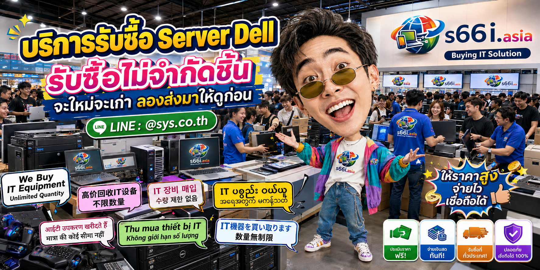 s66i.asia Buying IT Solution รับซื้อ Server Dell ติดต่อ LINE @sys.co.th