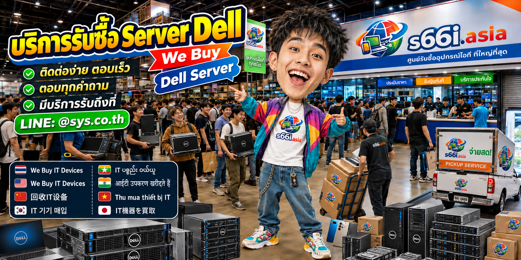 ช่องทาง LINE @sys.co.th สำหรับขาย Server Dell ให้ s66i.asia