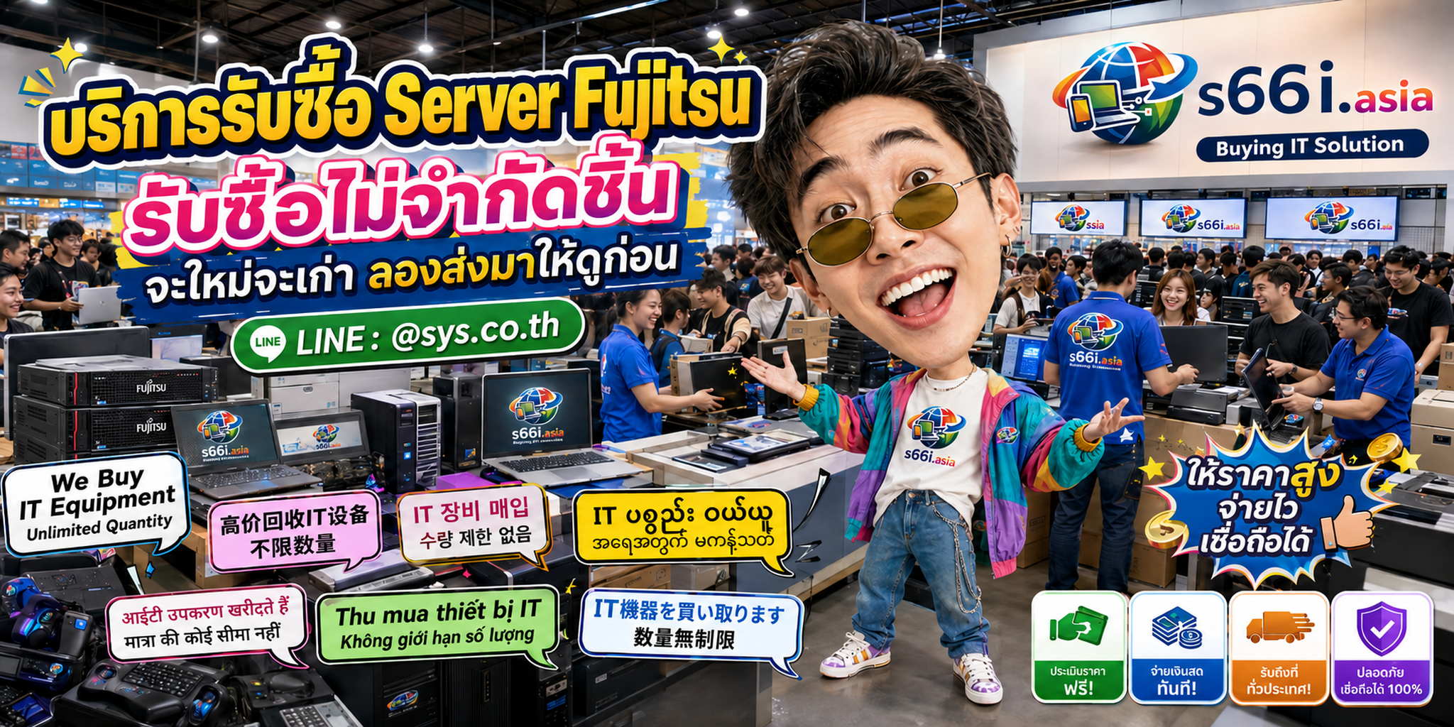 s66i.asia Buying IT Solution รับซื้อ Server Fujitsu ติดต่อ LINE @sys.co.th