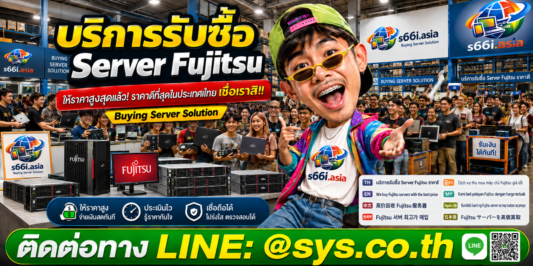โกดังรับซื้อ Server Fujitsu s66i.asia มีเครื่อง PRIMERGY และลูกค้าจำนวนมาก