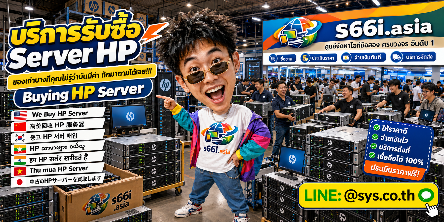 ทีมงาน s66i.asia รับซื้อ Server HP และ HPE ProLiant ในโกดัง Server