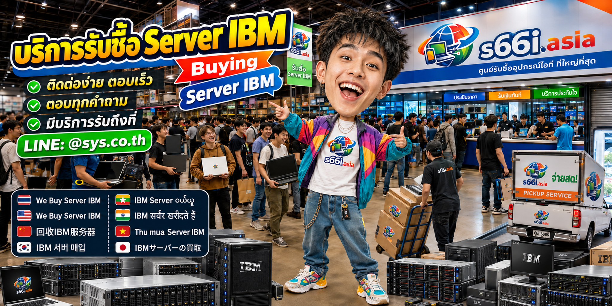ช่องทาง LINE @sys.co.th สำหรับขาย Server IBM ให้ s66i.asia