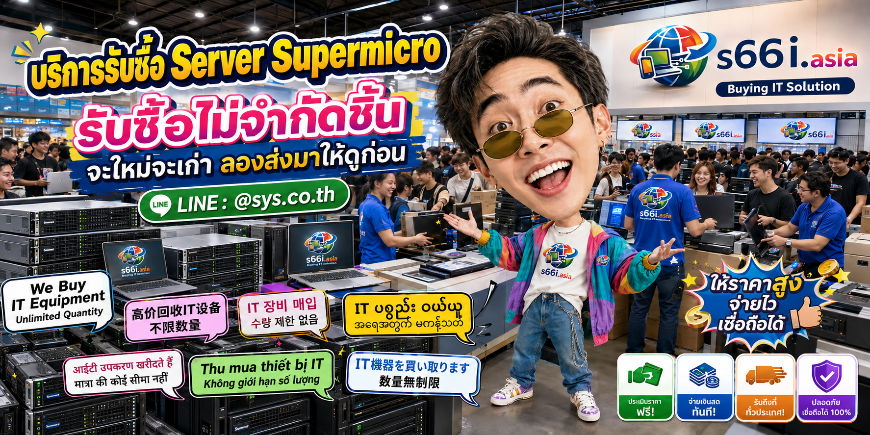 รับซื้อ Server Supermicro ติดต่อ LINE @sys.co.th