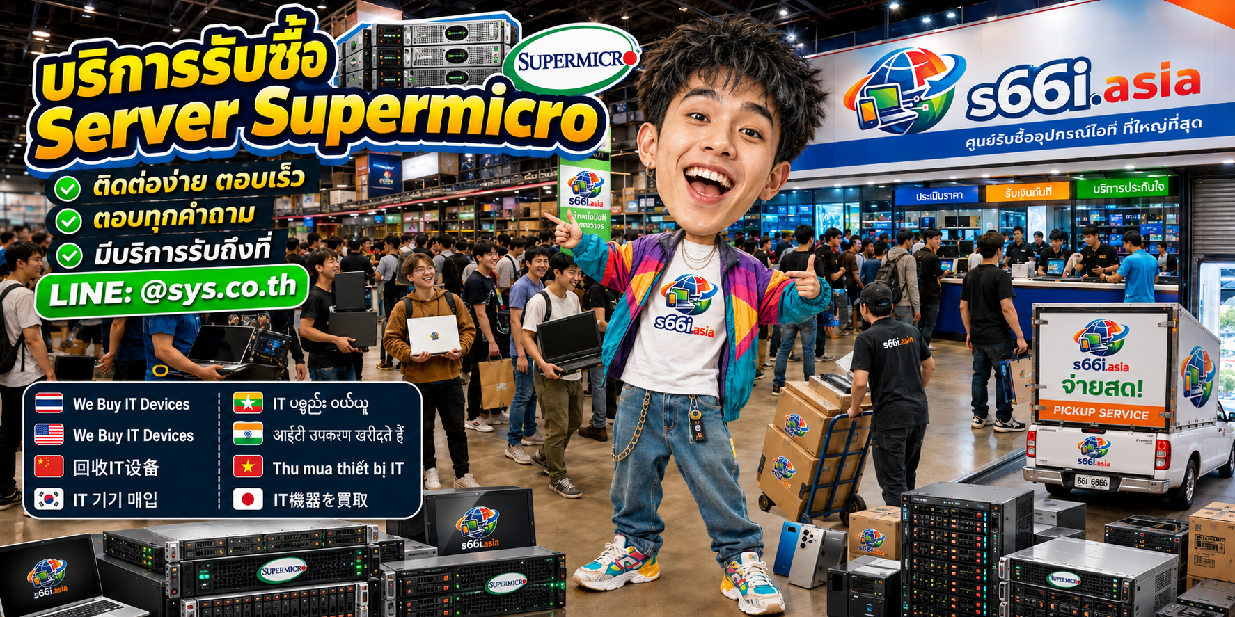 ติดต่อ LINE @sys.co.th เพื่อขาย Server Supermicro
