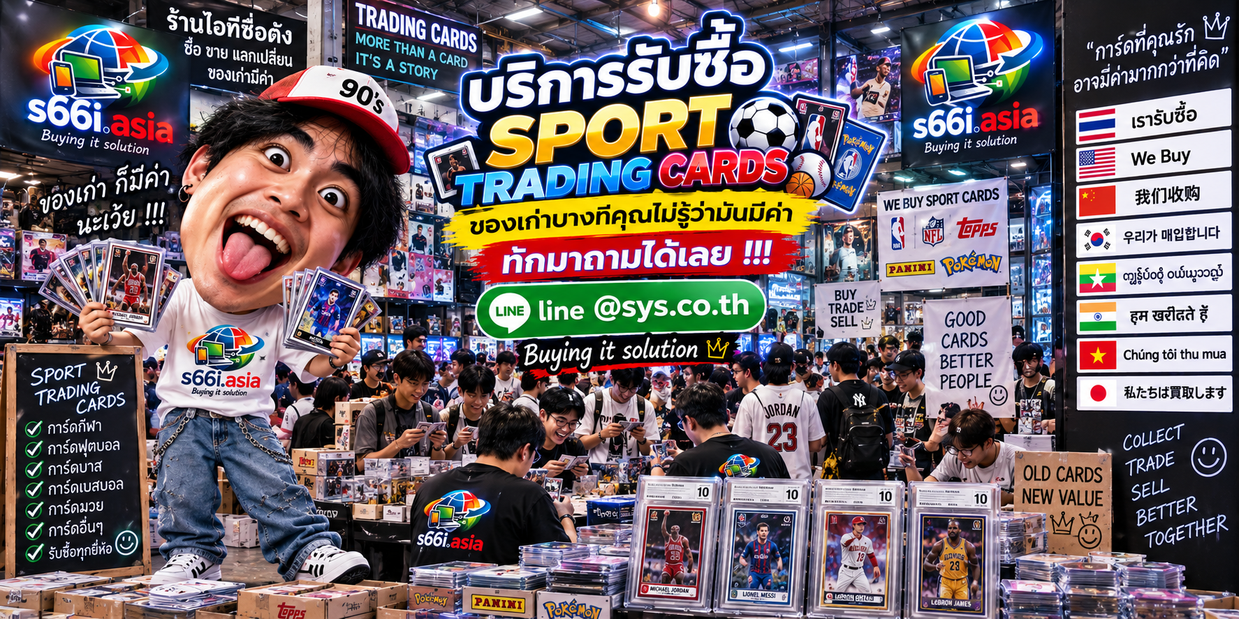 โกดังรับซื้อ Sport Trading Cards s66i.asia มีนักสะสมและการ์ดกีฬาจำนวนมาก