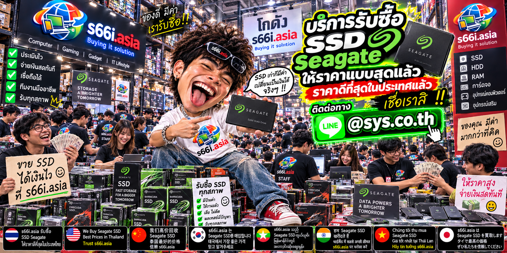s66i.asia Buying IT Solution ติดต่อ LINE @sys.co.th รับซื้อ SSD Seagate