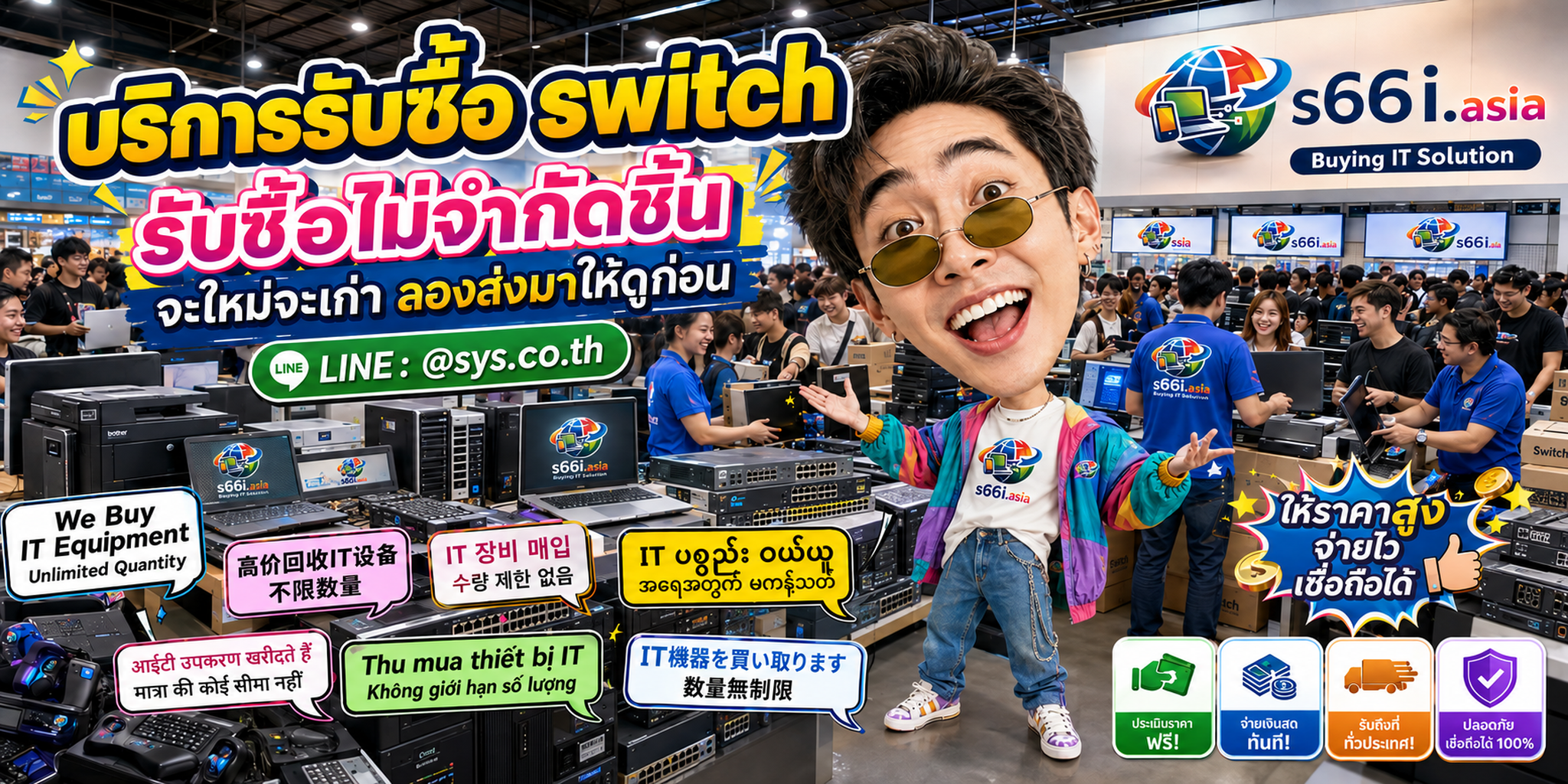 s66i.asia Buying IT Solution รับซื้อswitch ติดต่อ LINE @sys.co.th