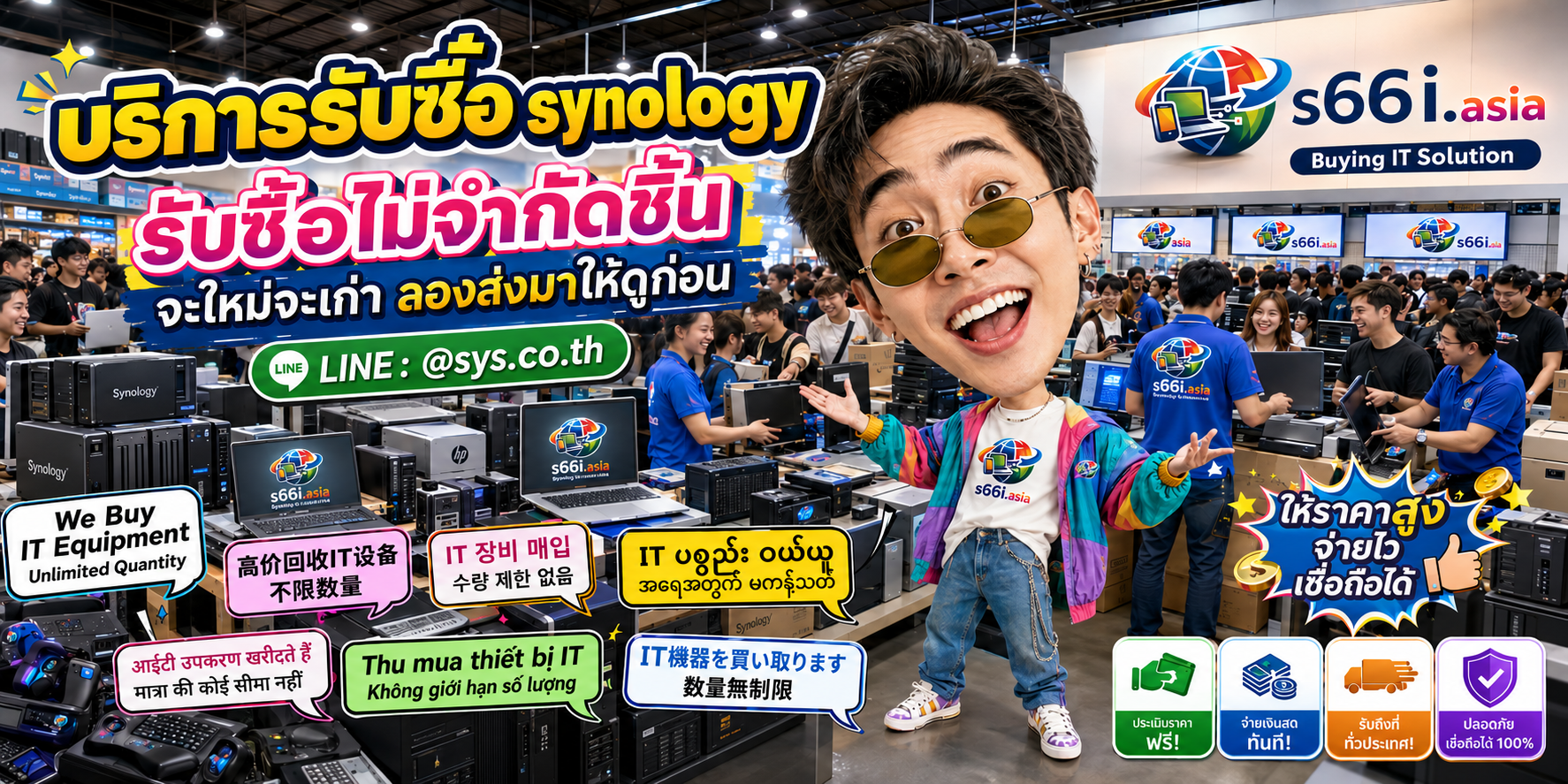 s66i.asia Buying IT Solution รับซื้อ Synology ติดต่อ LINE @sys.co.th
