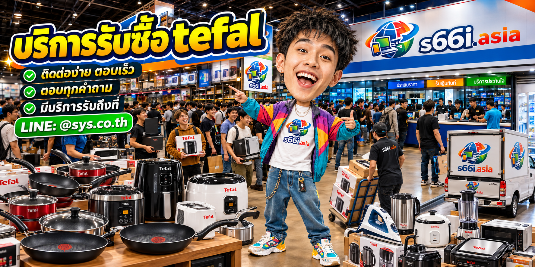 ช่องทาง LINE @sys.co.th สำหรับขาย Tefal ให้ s66i.asia