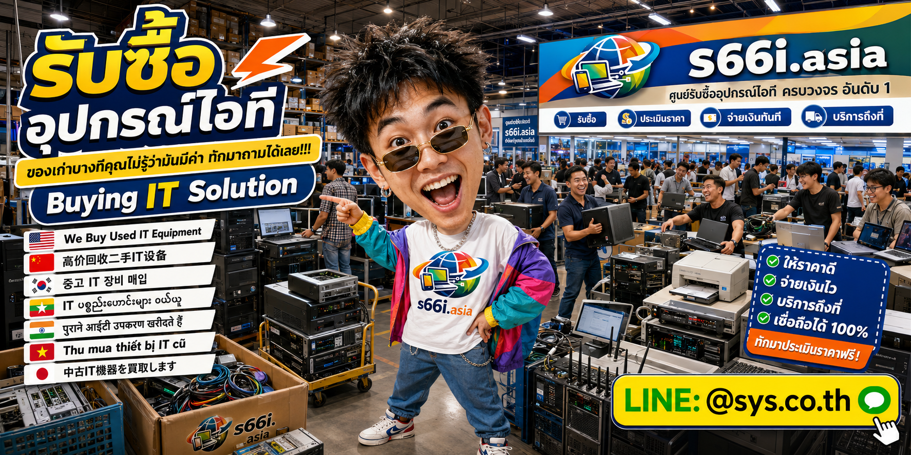 ทีมงาน s66i.asia รับซื้ออุปกรณ์ไอทีในโกดังไอที